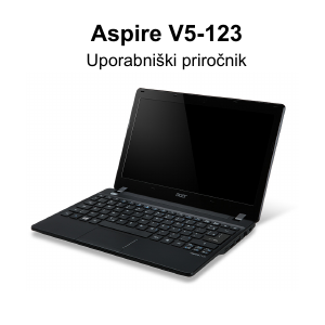 Priročnik Acer Aspire V5-123 Prenosni računalnik