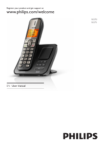 Handleiding Philips SE2753B Draadloze telefoon