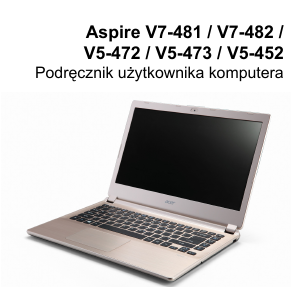 Instrukcja Acer Aspire V5-452G Komputer przenośny