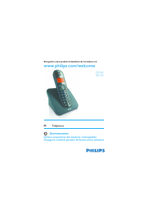 Mode d’emploi Philips SE1501B Téléphone sans fil