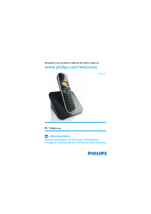 Mode d’emploi Philips CD6502B Téléphone sans fil
