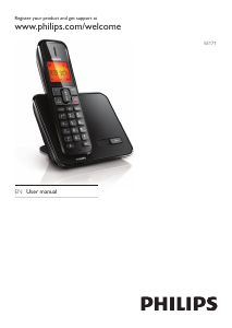 Handleiding Philips SE1712B Draadloze telefoon