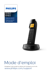 Mode d’emploi Philips B1601W Téléphone sans fil