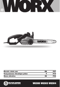 Manual de uso Worx WG300 Sierra de cadena
