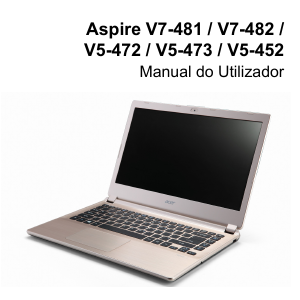 Manual Acer Aspire V5-472PG Computador portátil