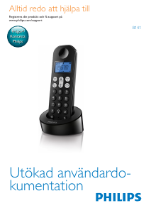 Bruksanvisning Philips B1411B Trådlös telefon