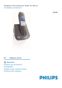 Mode d’emploi Philips CD4402B Téléphone sans fil