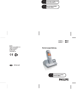 Bedienungsanleitung Philips DECT6231S Schnurlose telefon