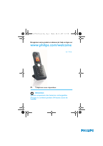 Mode d’emploi Philips SE7450B Téléphone sans fil