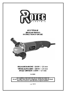 Käyttöohje Rotec DAX0020 Kulmahiomakone