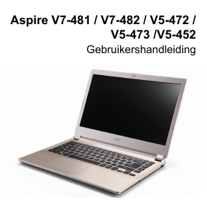 Handleiding Acer Aspire V7-481G Laptop