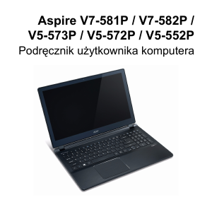 Instrukcja Acer Aspire V7-581PG Komputer przenośny