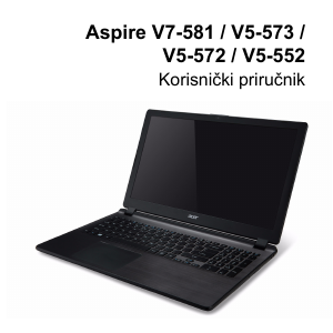 Priručnik Acer Aspire V7-582PG Prijenosno računalo