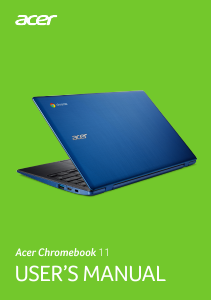 Manual Acer Chromebook 11 CB311-8HT Laptop