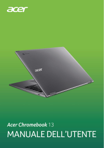 Manuale Acer Chromebook 13 CB713-1W Notebook