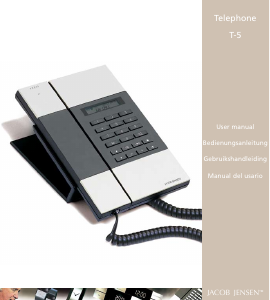 Handleiding Jacob Jensen T-5 Telefoon