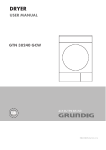 Handleiding Grundig GTN 38240 GCW Wasdroger