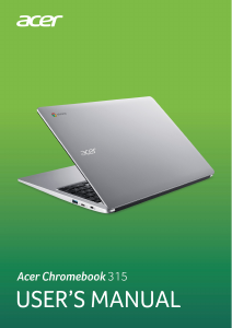 Handleiding Acer Chromebook 315 CB315-3H Laptop