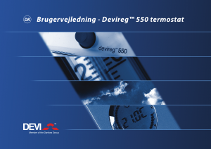 Brugsanvisning DEVI Devireg 550 Termostat