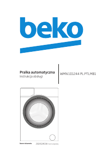 Instrukcja BEKO WMN 101244 PL PTLMB1 Pralka