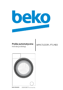 Instrukcja BEKO WMX 71033 PL PTLMB3 Pralka