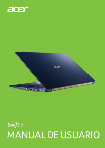 Manual de uso Acer Swift 5 SF514-52TP-52LH Portátil
