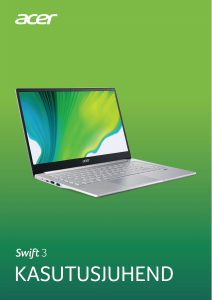 Kasutusjuhend Acer Swift SF314-42 Sülearvuti