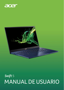 Manual de uso Acer Swift SF514-54T Portátil