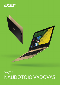 Vadovas Acer Swift SF713-51 Nešiojamasis kompiuteris