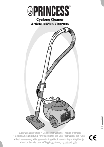 Manual de uso Princess 332835 Red Panda Cyclone Cleaner Aspirador