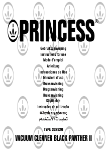Manual Princess 332926 Black Panther II Aspirador