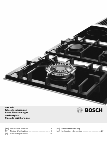 Manuale Bosch PCD345DEU Piano cottura