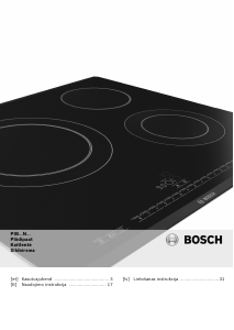 Rokasgrāmata Bosch PIB601N27E Plīts virsma