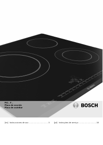 Manual Bosch PIC645F17E Placa
