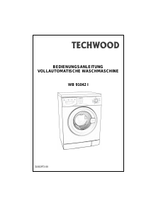 Bedienungsanleitung Techwood WB 91042 I Waschmaschine