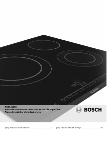 Manual de uso Bosch PIU875K17E Placa
