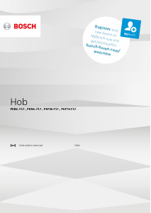 Manual Bosch PKB651F17 Hob