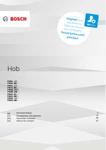 Használati útmutató Bosch PKM645B17E Főzőlap