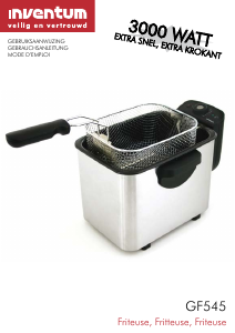 Bedienungsanleitung Inventum GF545 Fritteuse