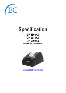 Handleiding EC Line EC-5850X Printer