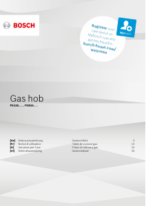 Handleiding Bosch PSB3A6B20 Kookplaat