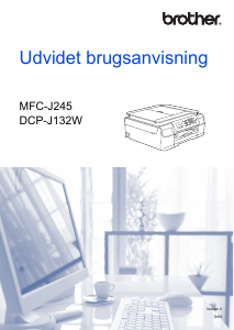 Brugsanvisning Brother DCP-J132W Multifunktionsprinter