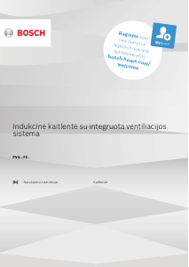 Vadovas Bosch PVQ795F25E Kaitlentė