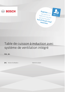 Mode d’emploi Bosch PXX821D66E Table de cuisson
