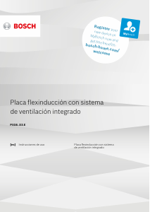 Manual de uso Bosch PXX875D34E Placa