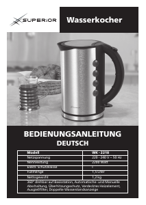 Bedienungsanleitung Superior WK 2218 Wasserkocher