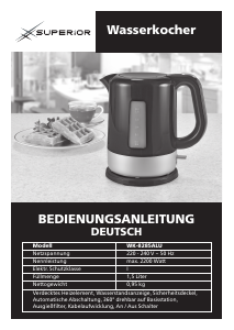 Bedienungsanleitung Superior WK 8285 Wasserkocher