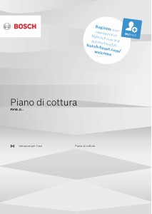 Manuale Bosch PXY875DE1E Piano cottura