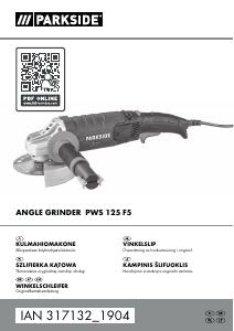Vadovas Parkside PWS 125 F5 Kampinis šlifuoklis