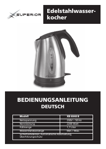 Bedienungsanleitung Superior XB 6848 Wasserkocher